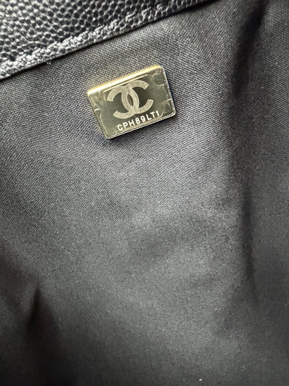 CHANEL 25Bag Medium 黑色荔枝皮