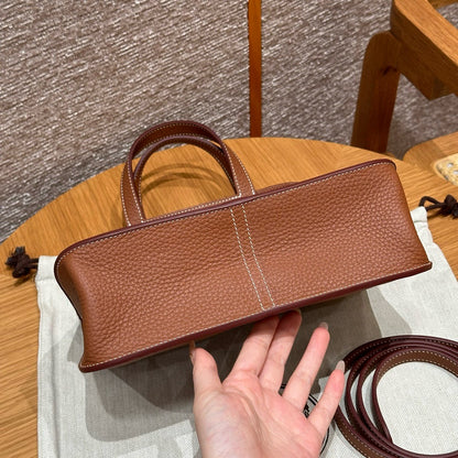 HERMES Halzan 25 金棕色 金扣 Gold TC