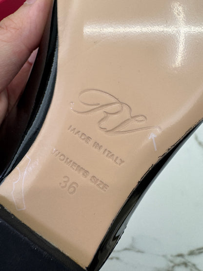 RV Slingback 漆皮黑色