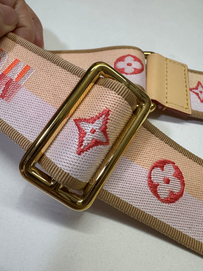 LV Speedy 20 粉橙色肩帶