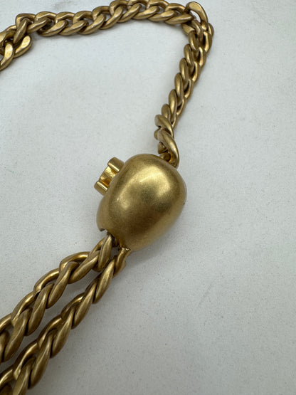 CHANEL 愛心金球 灰色 Mini Flap Bag 20cm