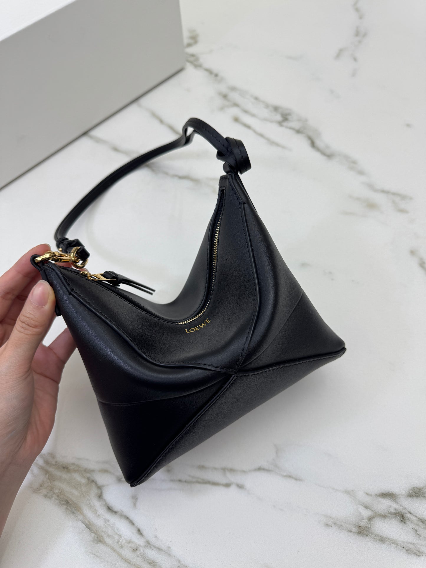 LOEWE Puzzle Fold Pouch Black