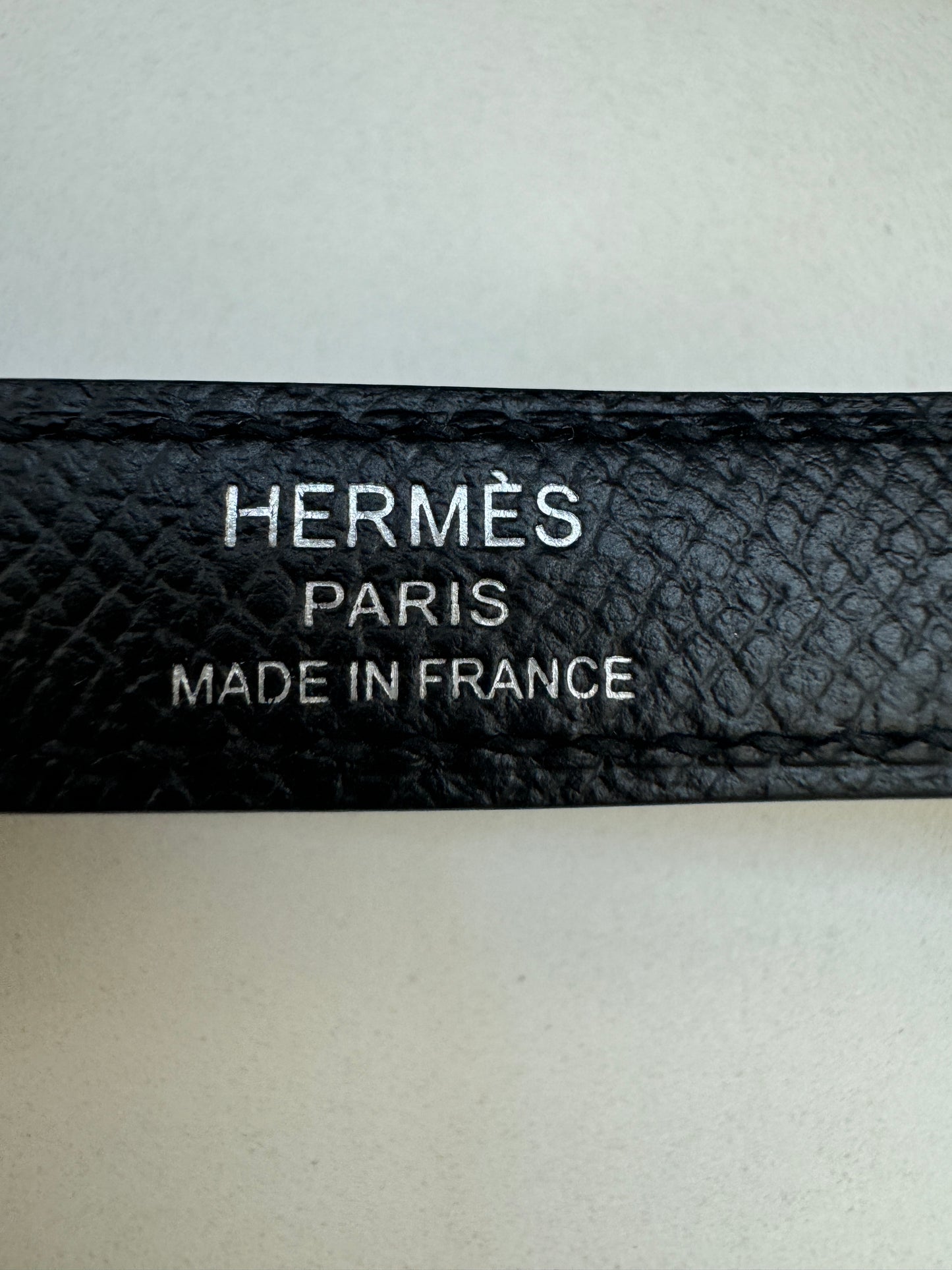 HERMES Kelly 25 黑銀 Epsom Noir