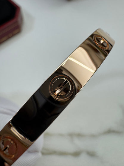 CARTIER Love Bracelets Classic Size Rose Gold