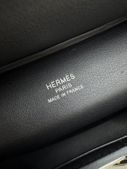 HERMES Mini Jypsiere 熊貓帆布 Swift/ Canvas