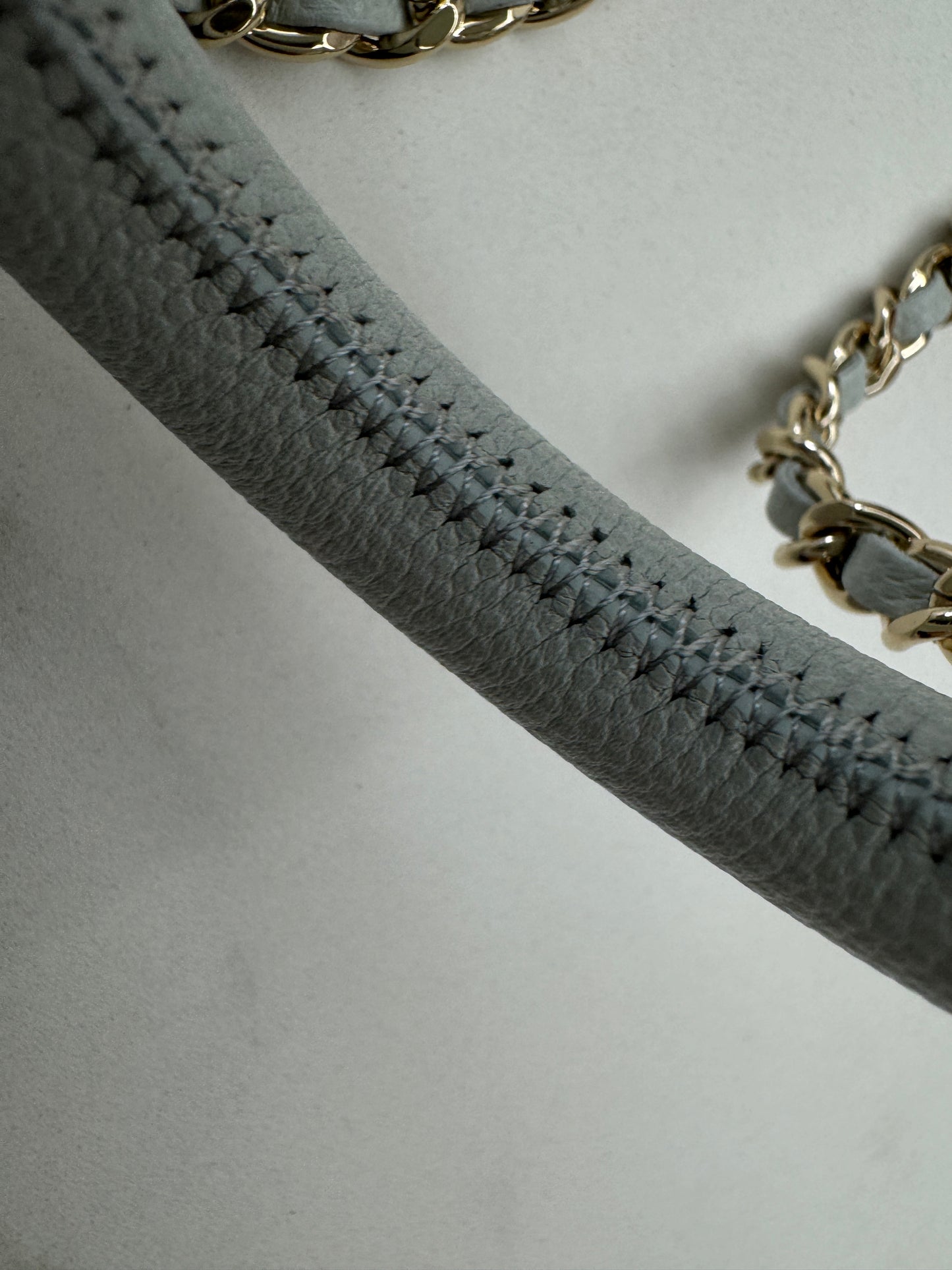 CHANEL Mini Cocohandle 霧霾藍/冰川藍 Cloud Blue