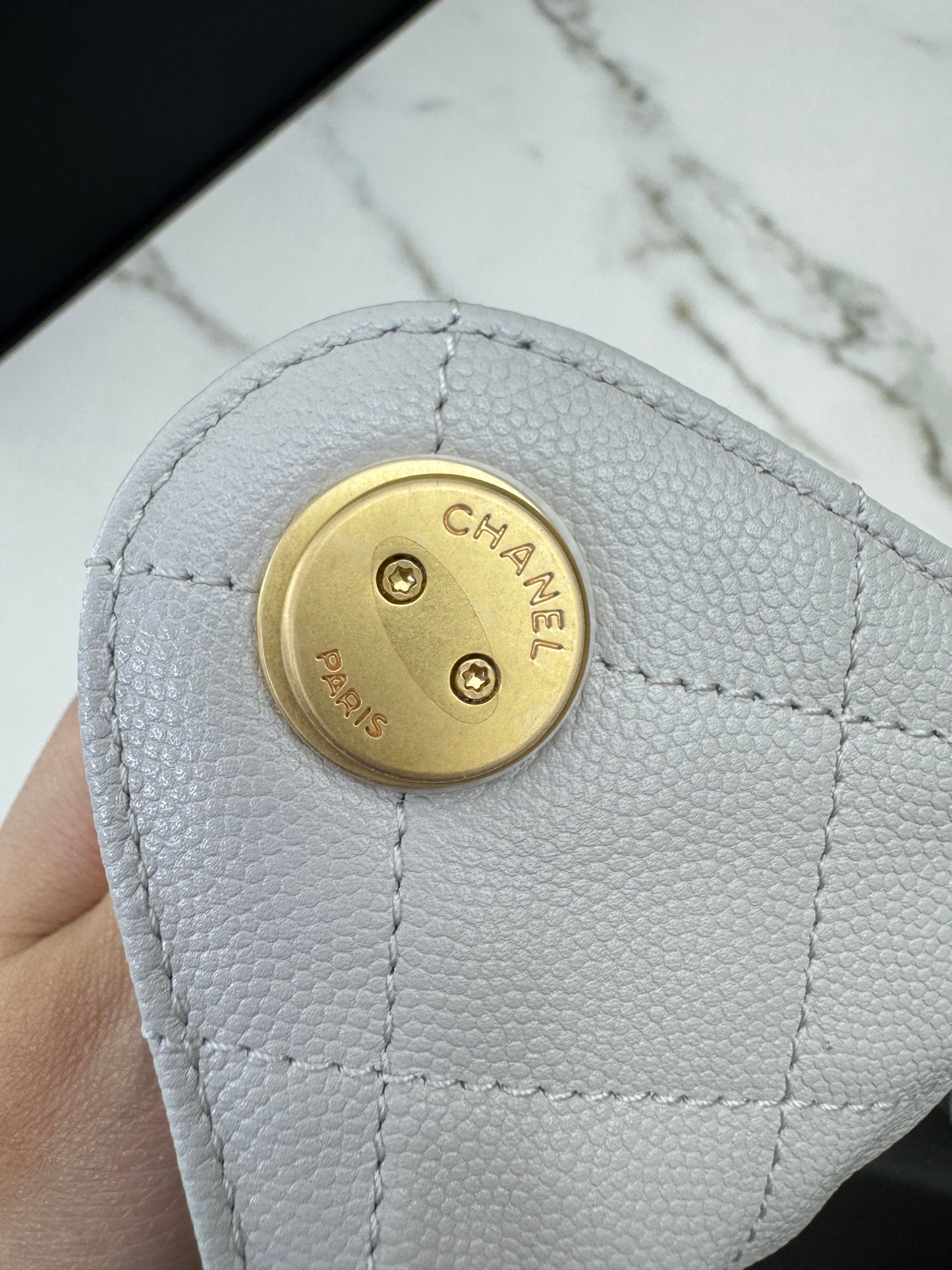 CHANEL 25Bag 淺灰色 Small