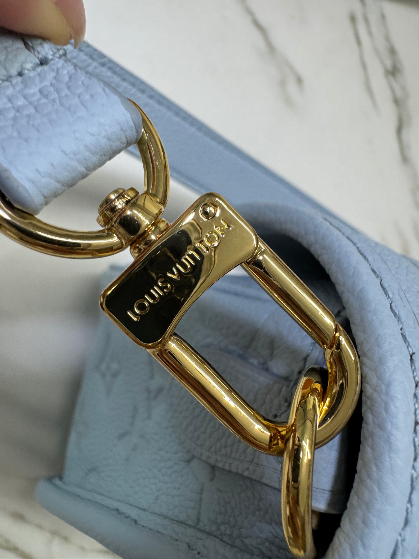 LV Diane 全皮粉藍 Baby Blue