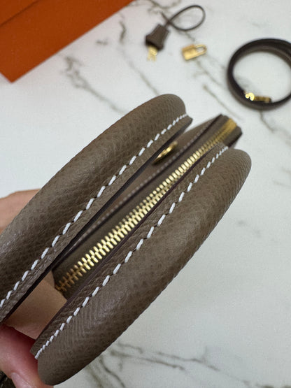 HERMES Bolide 25 大象灰金扣 Epsom Etoupe GHW