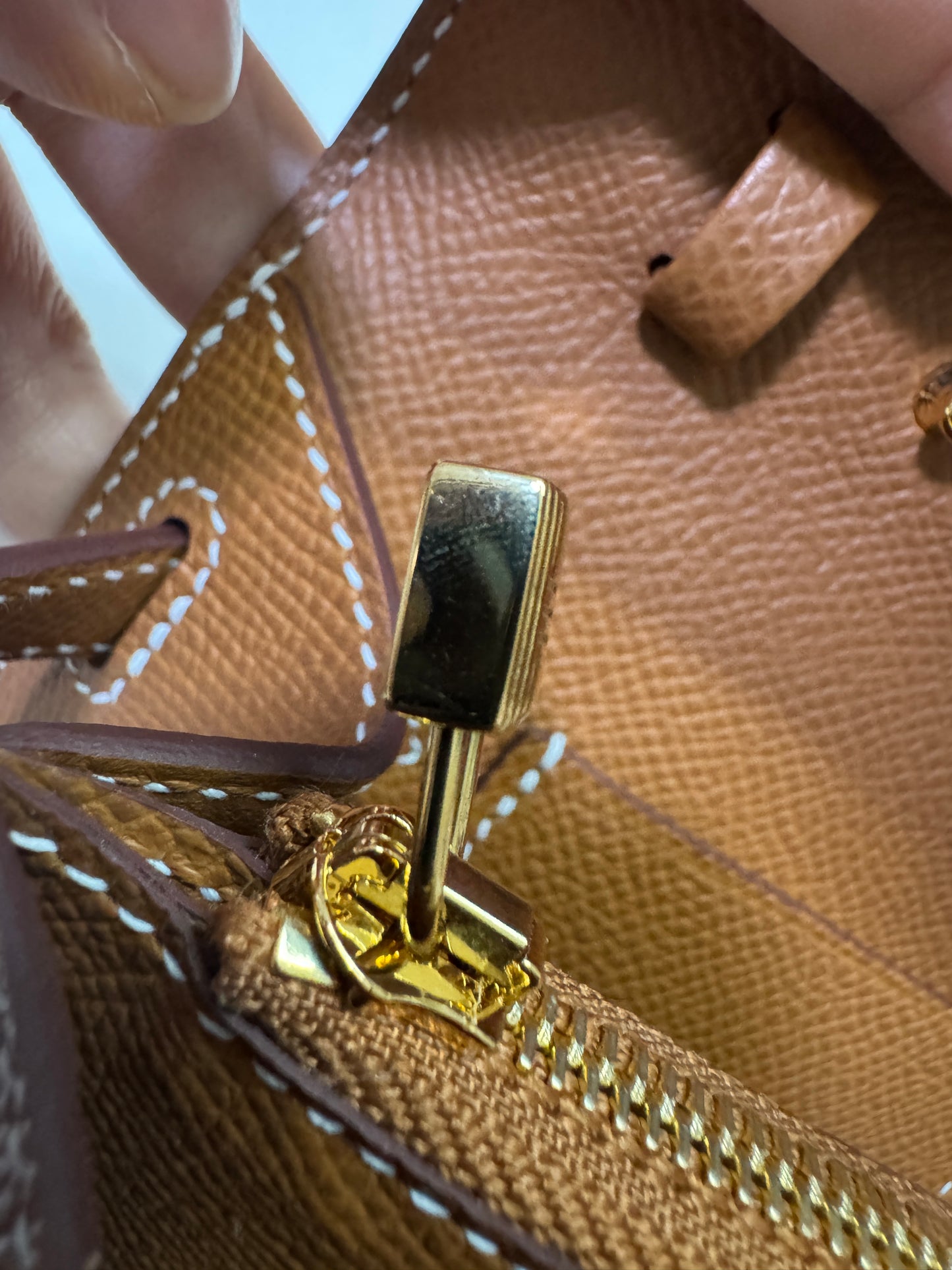 HERMES Kelly to-go 金棕色金扣 Epsom Gold GHW