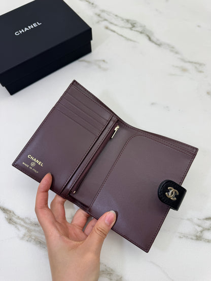 CHANEL Passport Holder 黑金牛 Black Caviar Calfskin