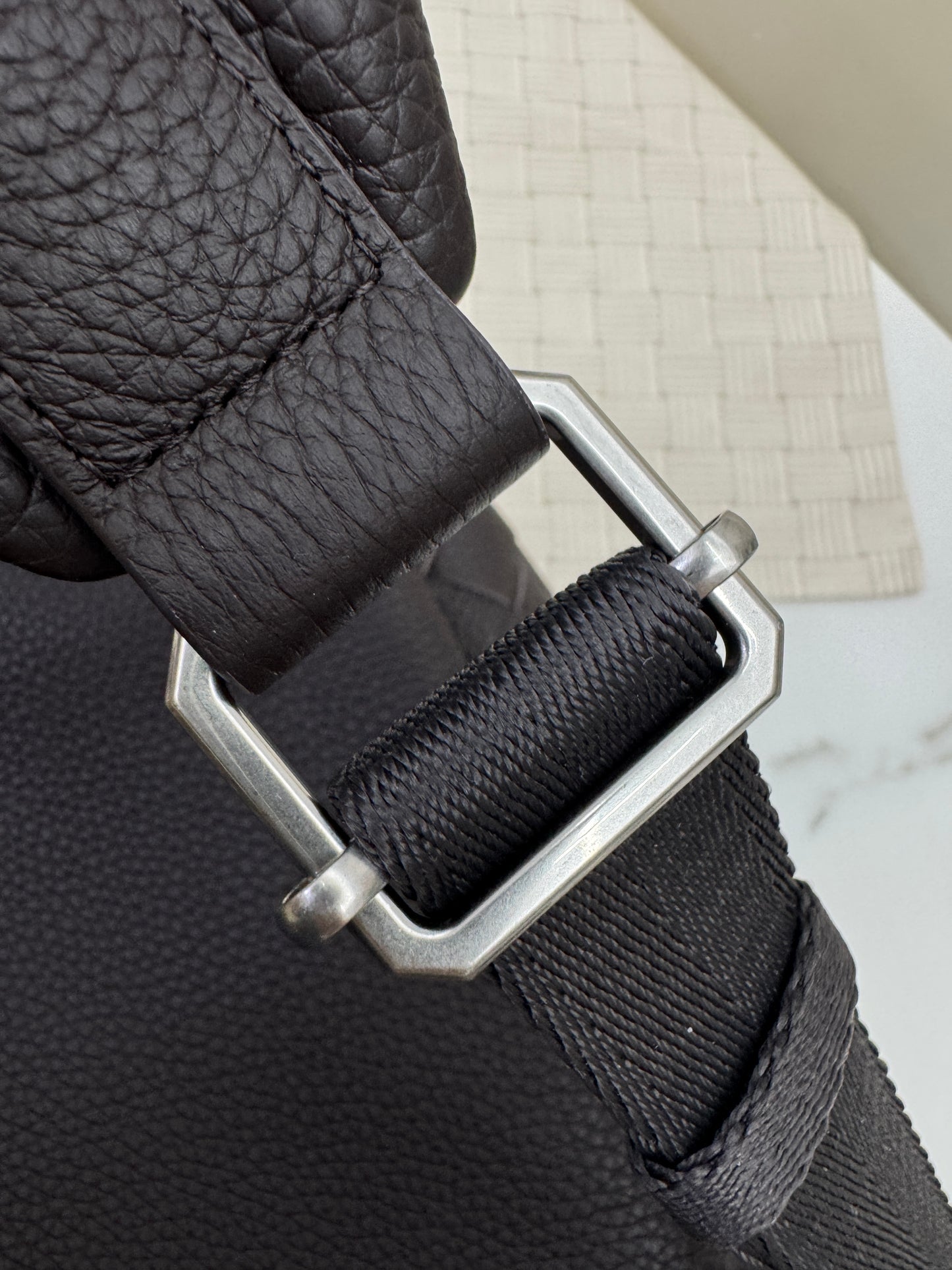 BV Intrecciato Backpack Grained Calfskin Fondant