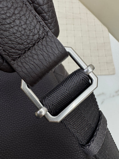 BV Intrecciato Backpack Grained Calfskin Fondant