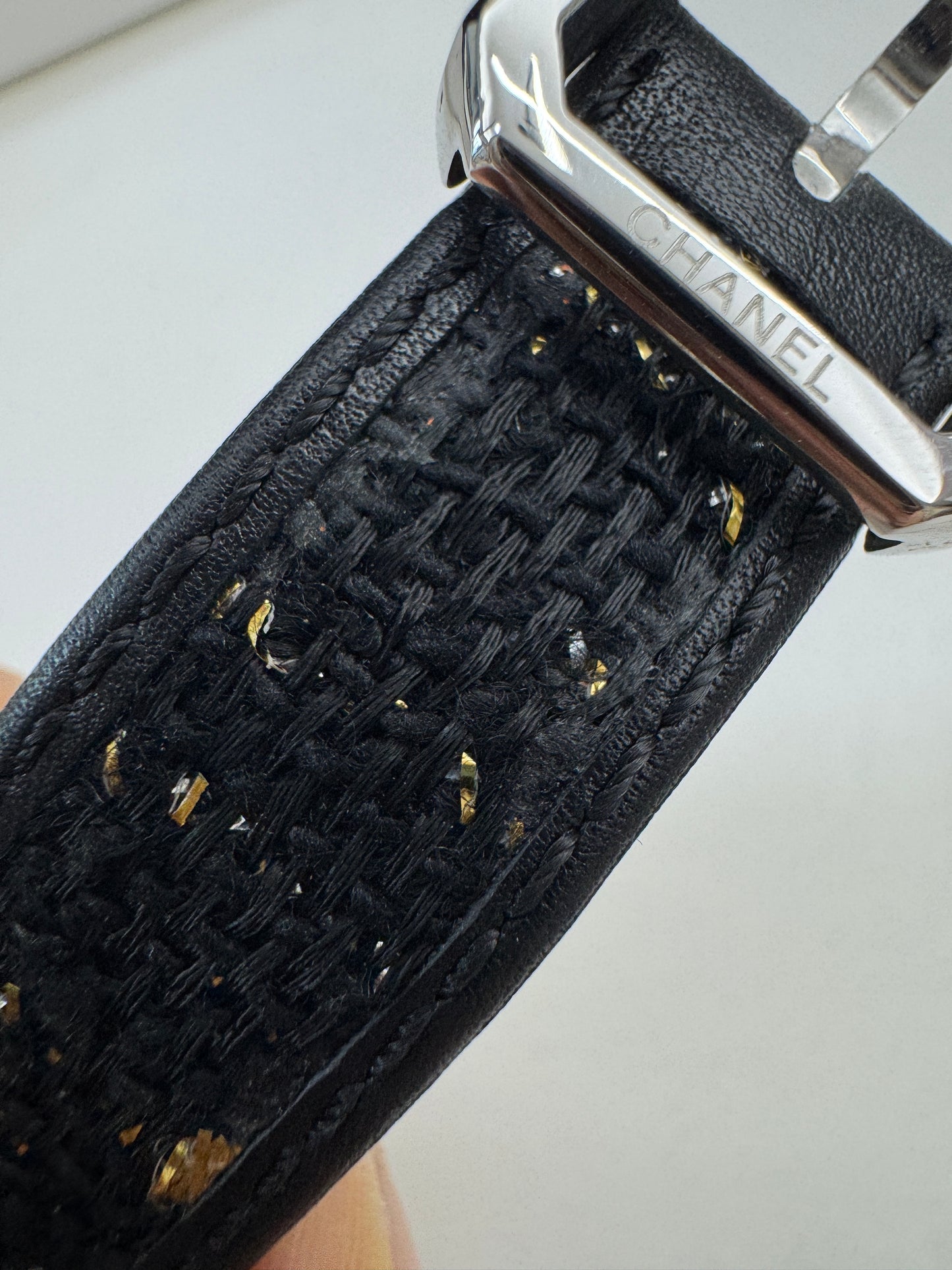 CHANEL Boyfriend Watch Tweed錶帶