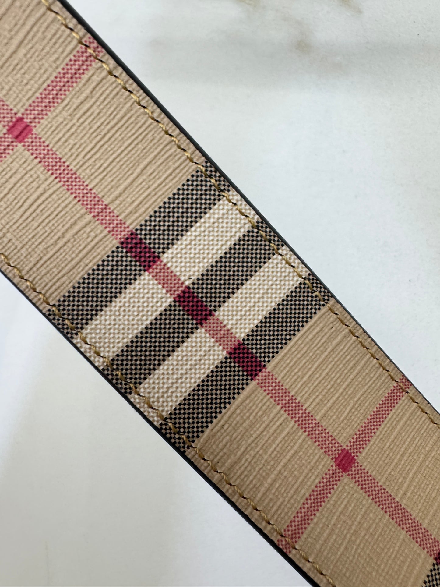 BURBERRY 雙面皮帶35MM