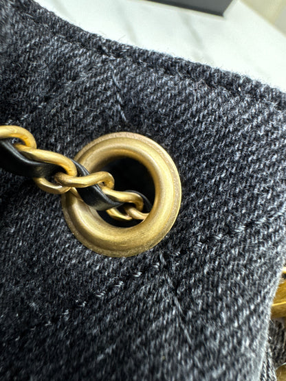 CHANEL Mini 25 Bag 黑牛仔26C
