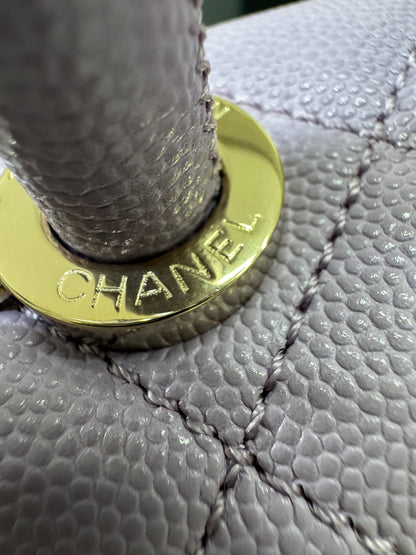 CHANEL Coco Handle 24P紫色 Small