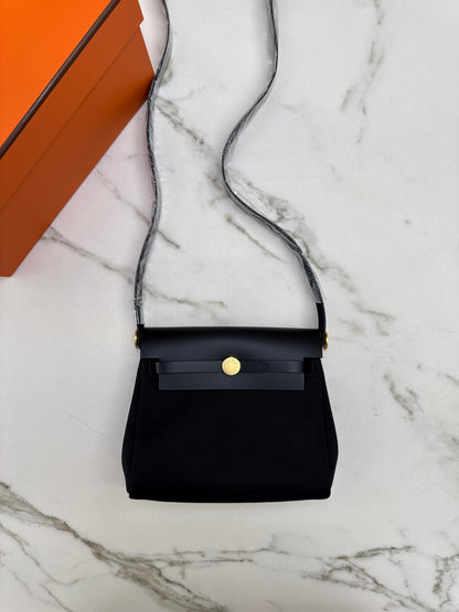 HERMES Mini Herbag 黑金