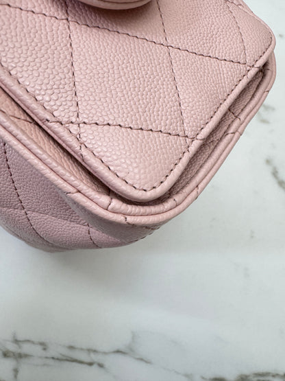 CHANEL Mini 25Bag 26P櫻花粉