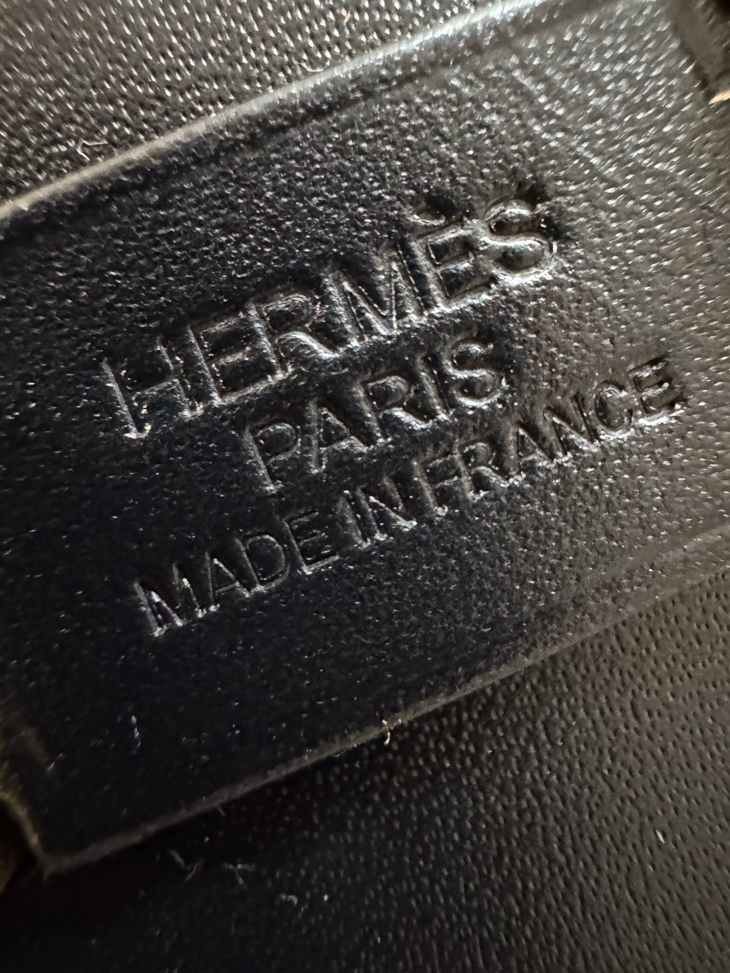 HERMES Mini Herbag 熊貓色 金扣 H Viking 帆布