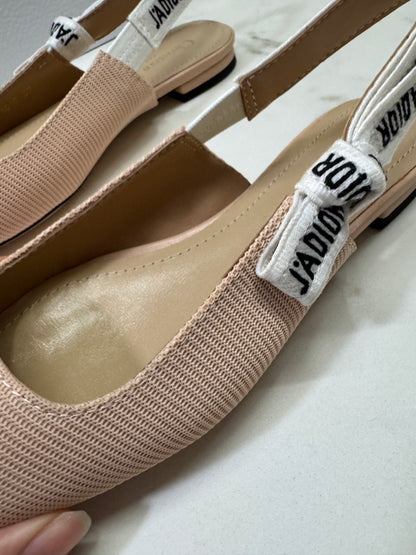 DIOR J'adior Slingback 裸色 科技布面 2.5cm