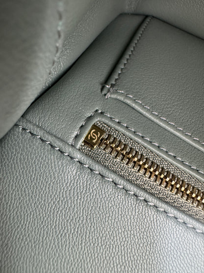 CHANEL 25C 金球20cm 灰綠色