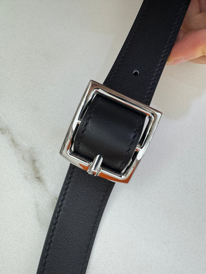 HERMES Mini Jypsiere 熊貓帆布 Swift/ Canvas