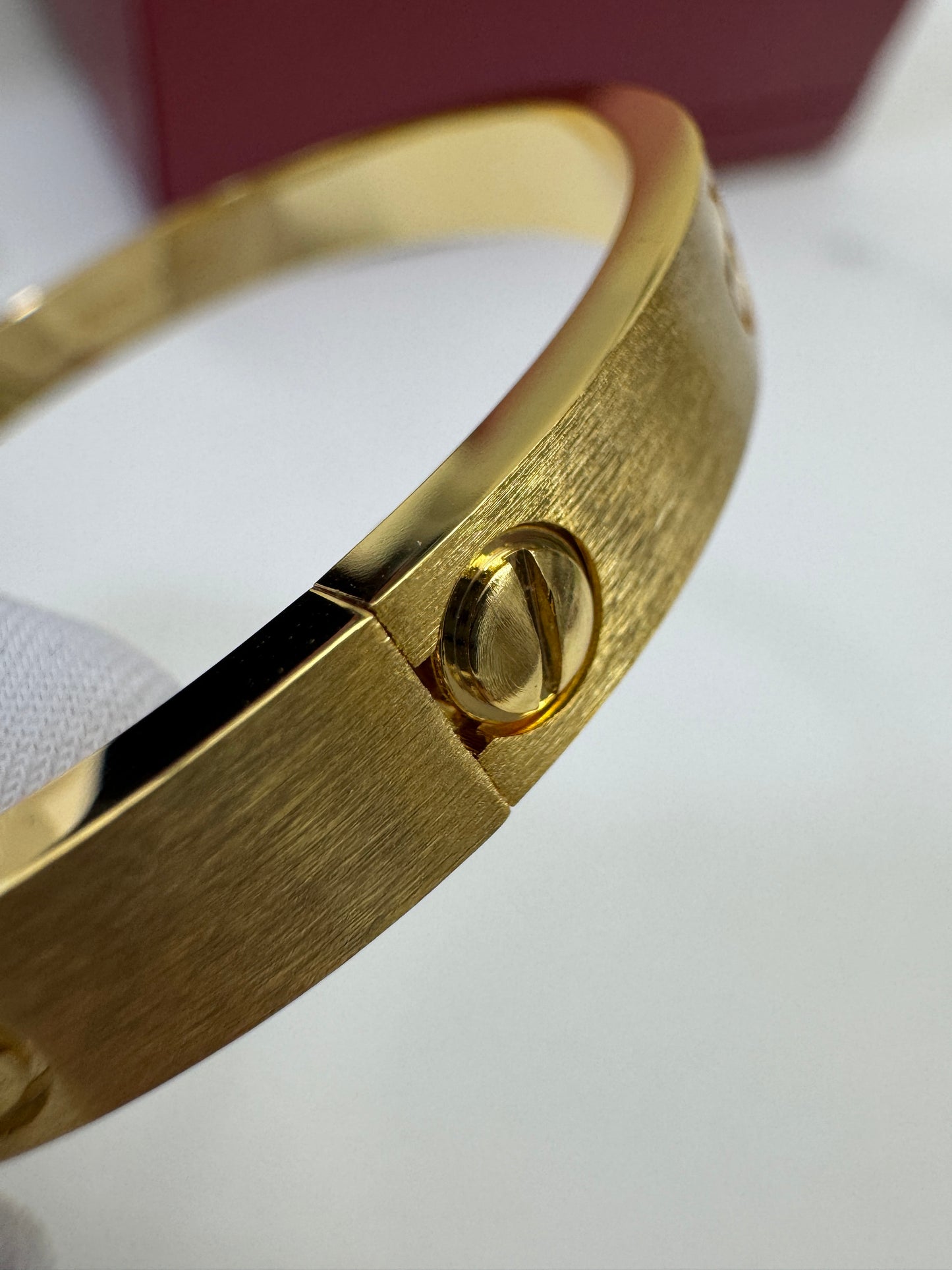 CARTIER Love Bracelet Brushed Gold Color