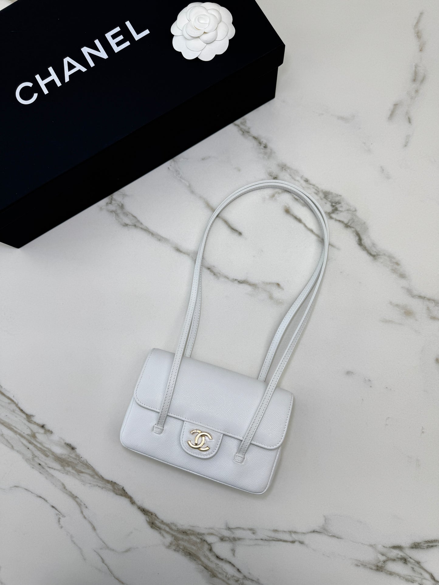 CHANEL Mini Preppy Coco 白色