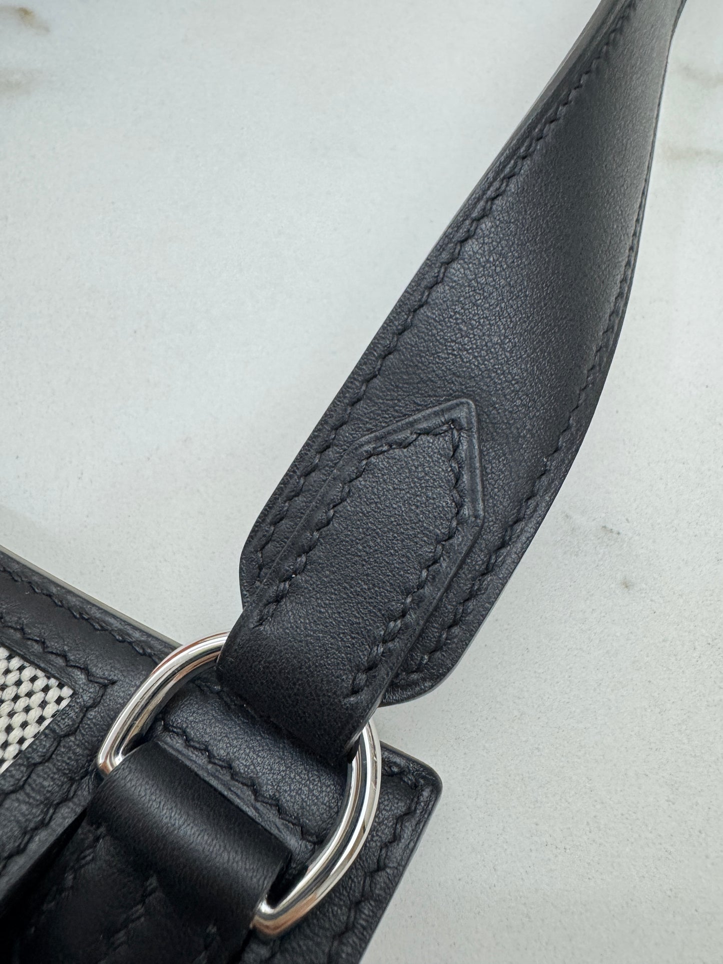 HERMES Mini Jypsiere 熊貓帆布 Swift/ Canvas