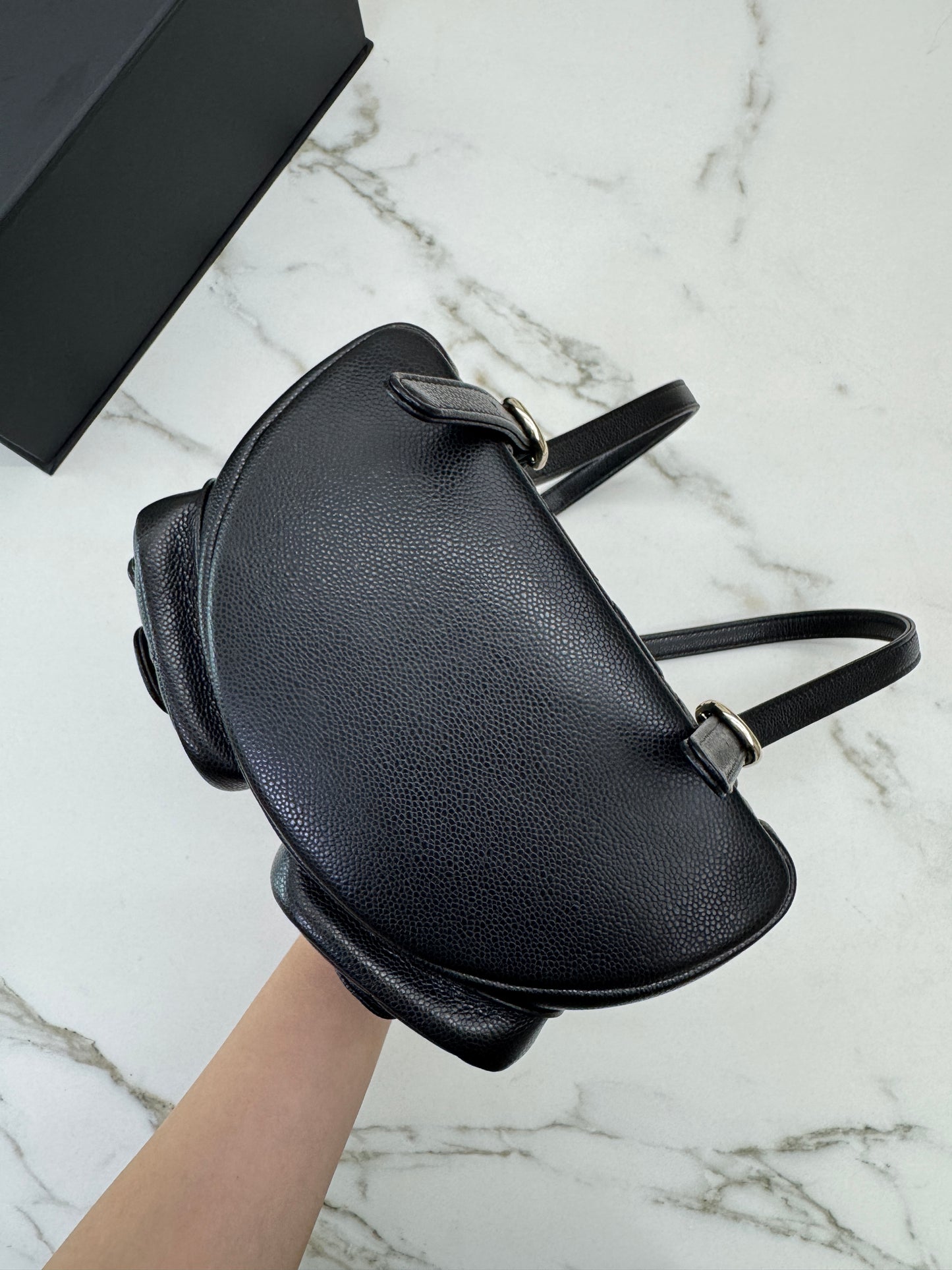 CHANEL 青蛙Duma 荔枝牛皮 Large