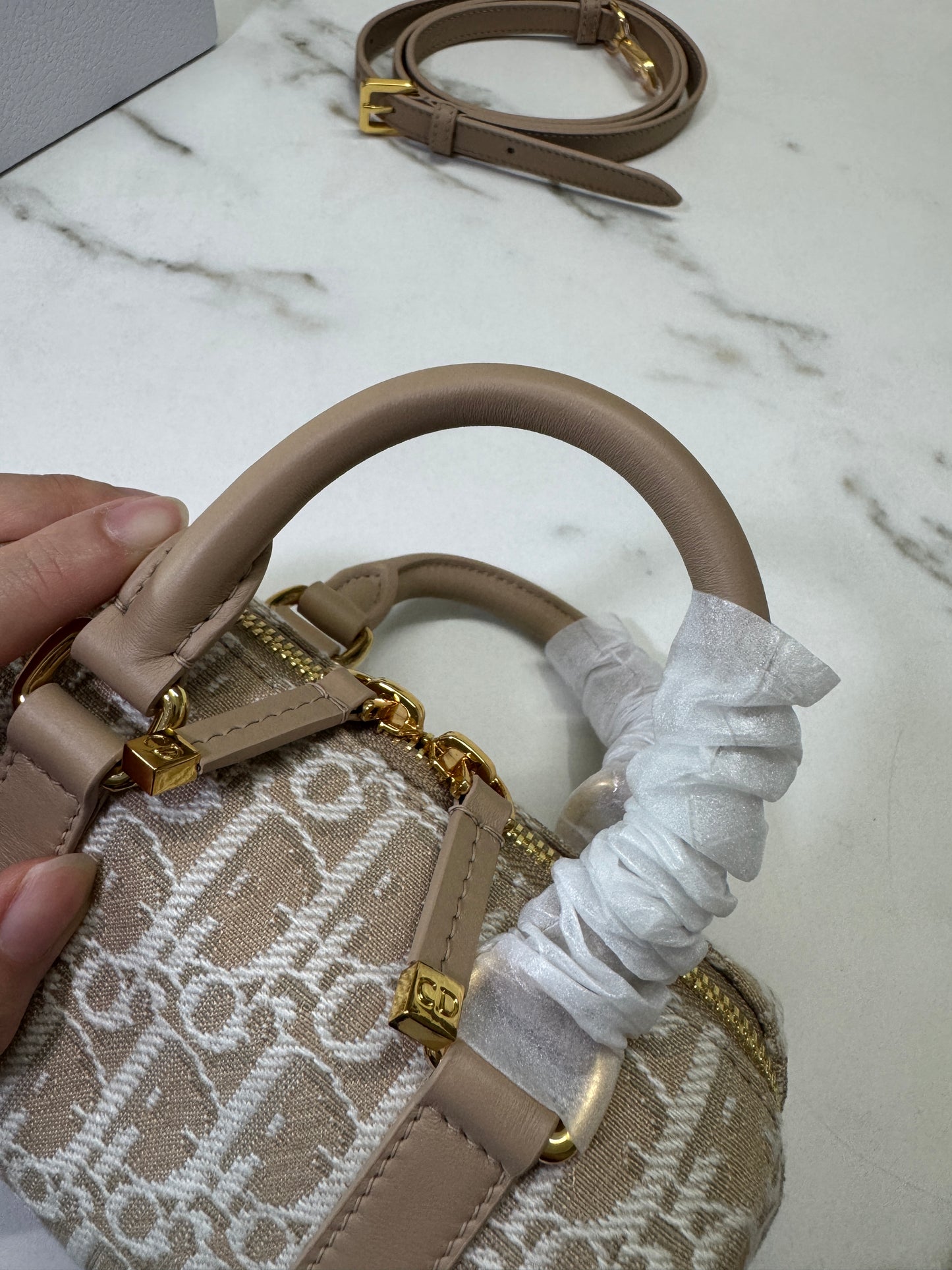 DIOR Groove Mini 奶茶色老花