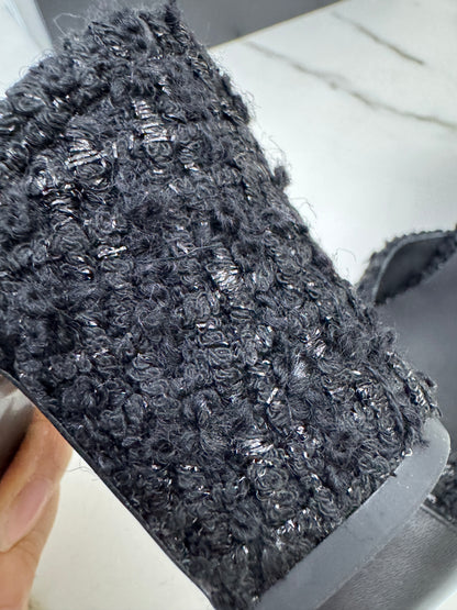 CHANEL 25A粗毛呢 Slingback