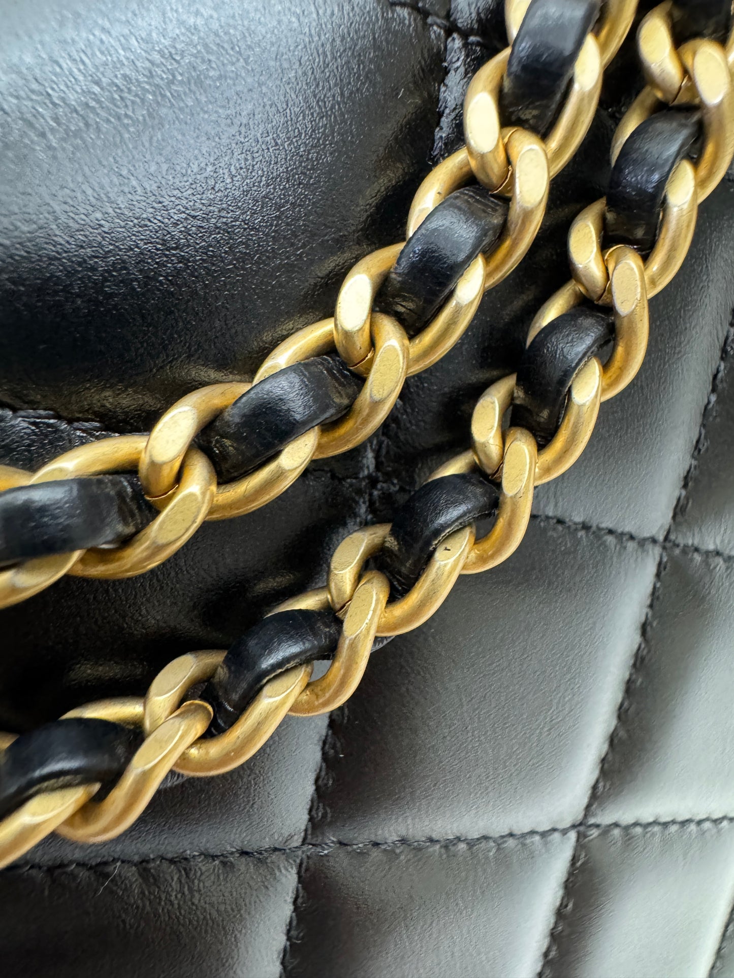 CHANEL 24C雙金珠中號22cm