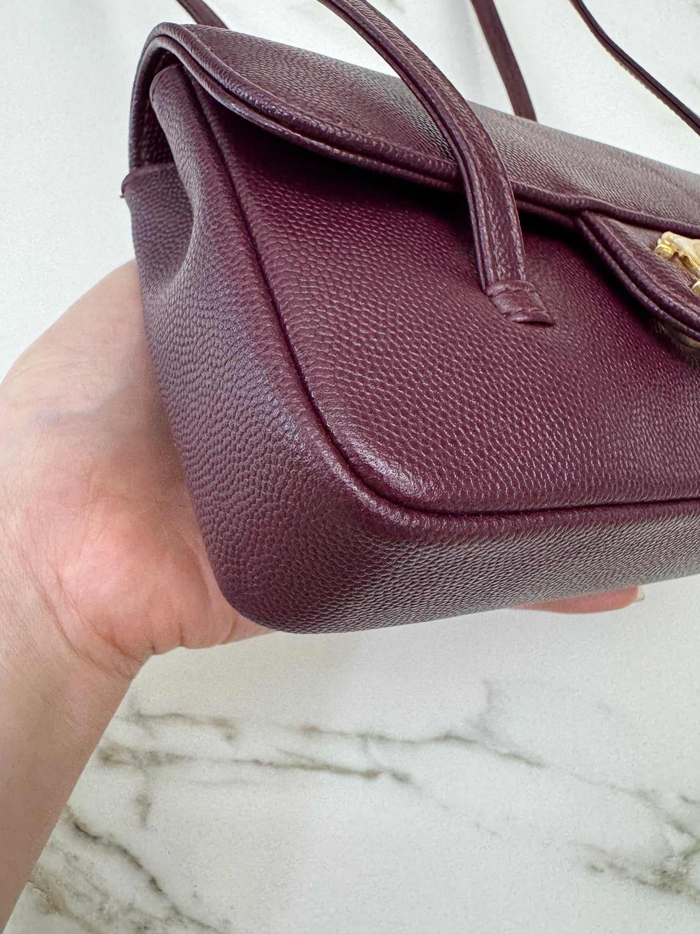 CHANEL Preppy Coco Mini 酒紅色