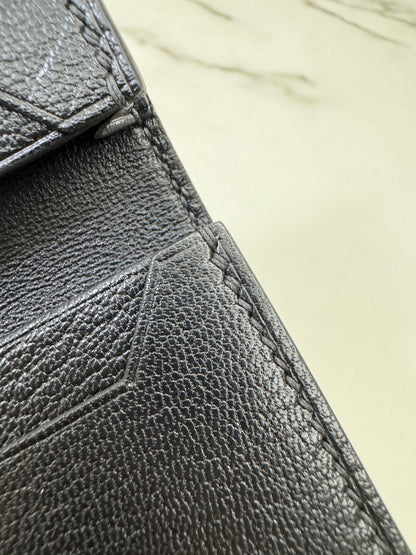 BEARN Mini Wallet 黑色山羊皮 Noir Chevre Mysore PHW