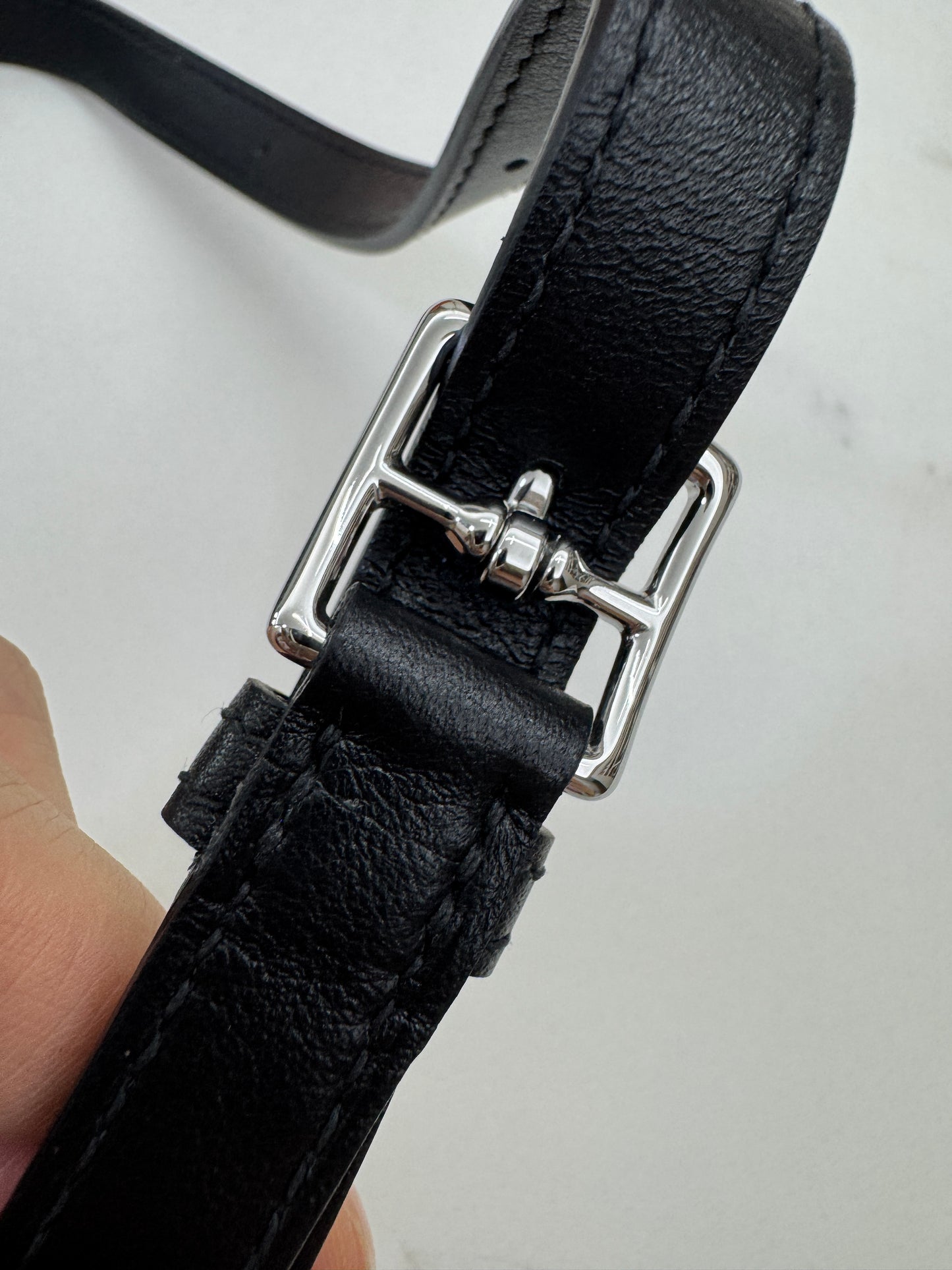 HERMES Kelly Moove 黑銀 Swift Noir PHW