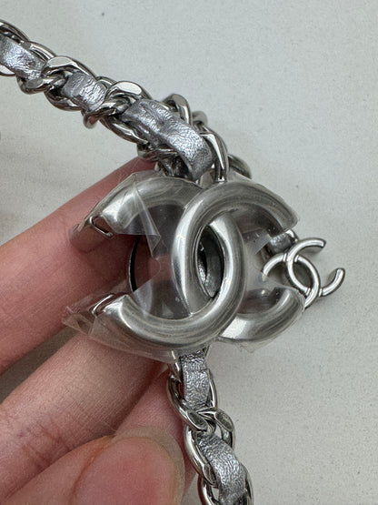 CHANEL 25B調節扣 銀色方胖子 Mini CF Square Caviar Calfskin