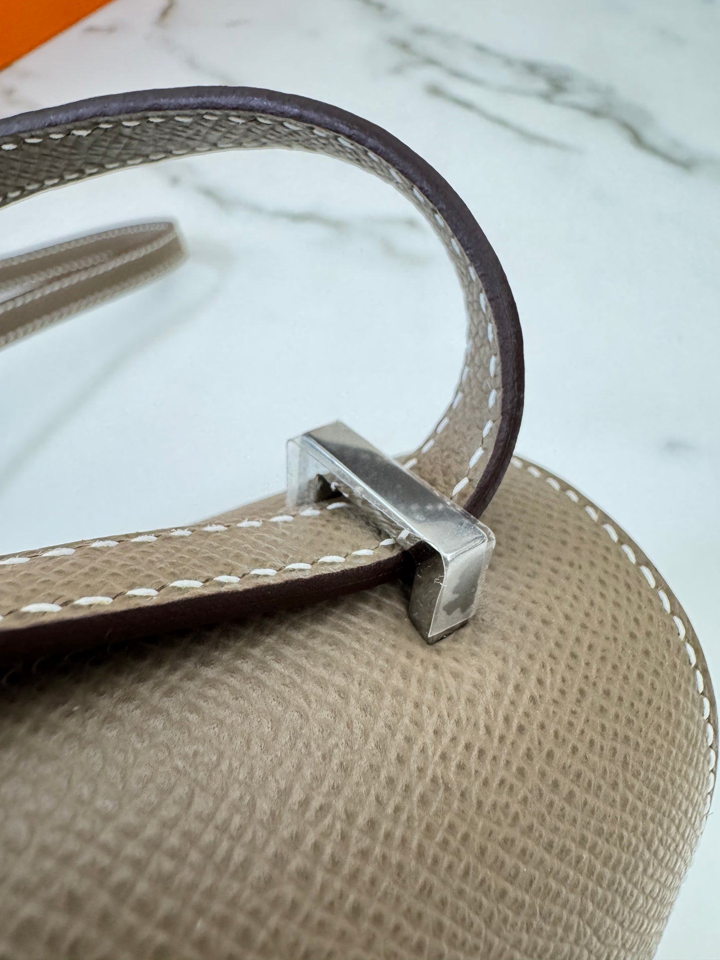 HERMES Constance Elan 大象灰銀扣 Epsom Etoupe PHW