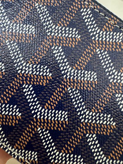 GOYARD Bourbon Zipped Cardholder 海軍藍