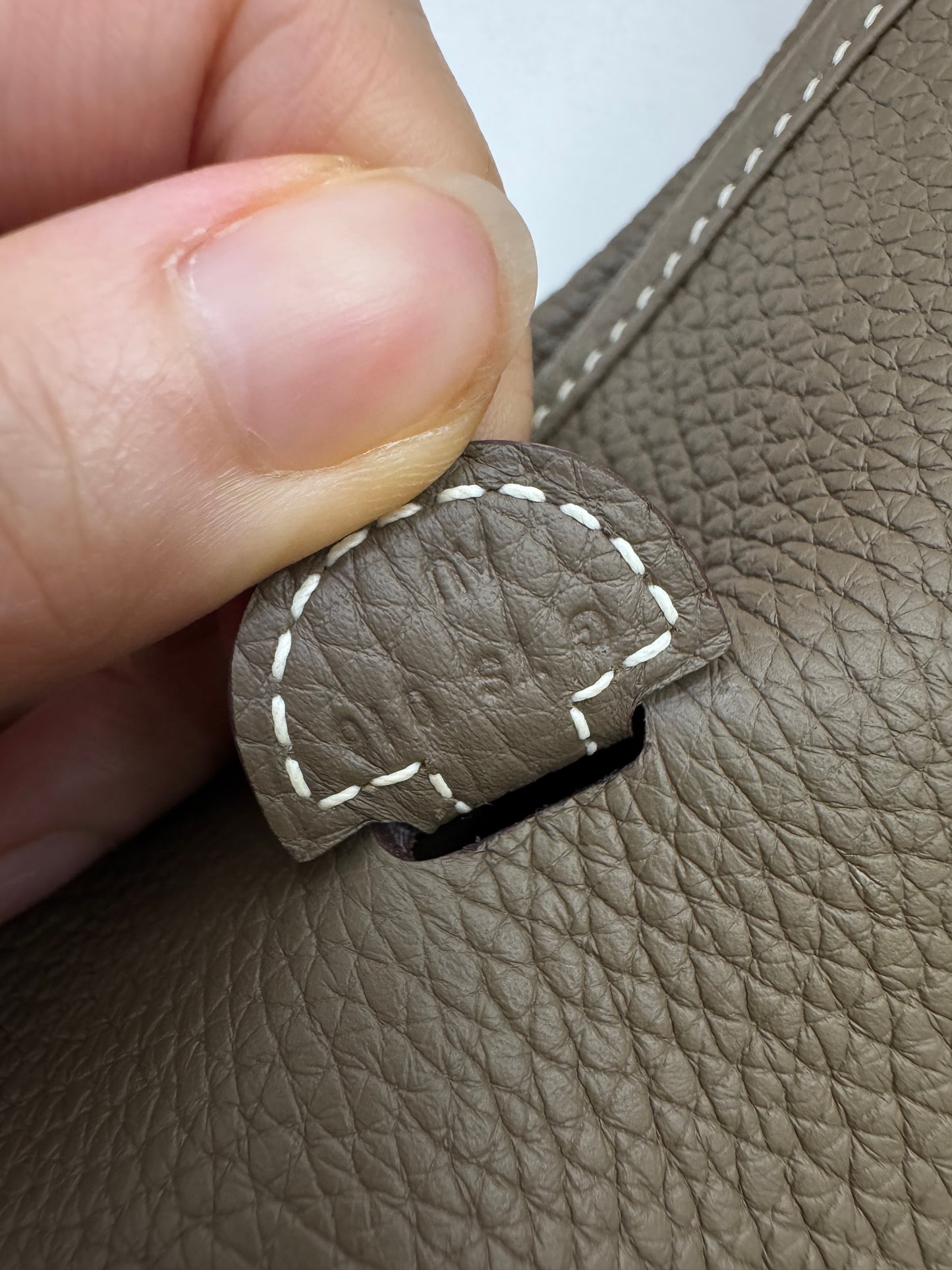 HERMES Evelyne 23 大象灰銀扣 Etoupe TC PHW
