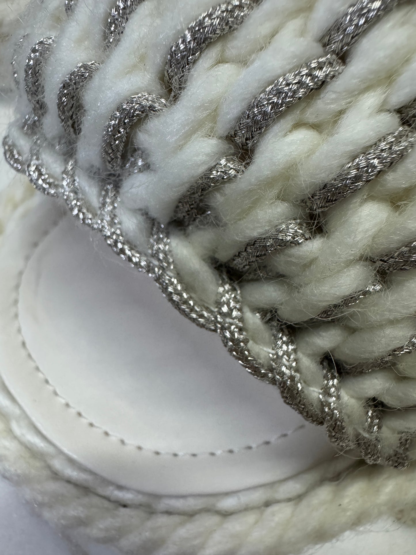 CHANEL 白銀色 厚底拖鞋