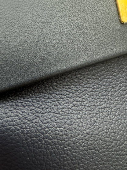 HERMES Mini 2424 午夜藍金扣 Evercolor 2Z Bleu Nuit GHW