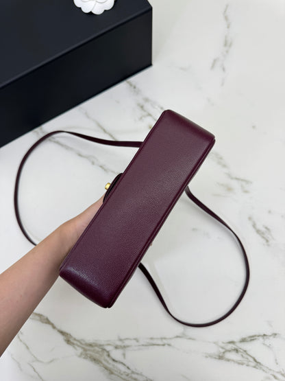 CHANEL Preppy Coco Small 酒紅色