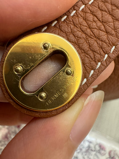 HERMES Mini Lindy 金棕金扣 Gold TC GHD