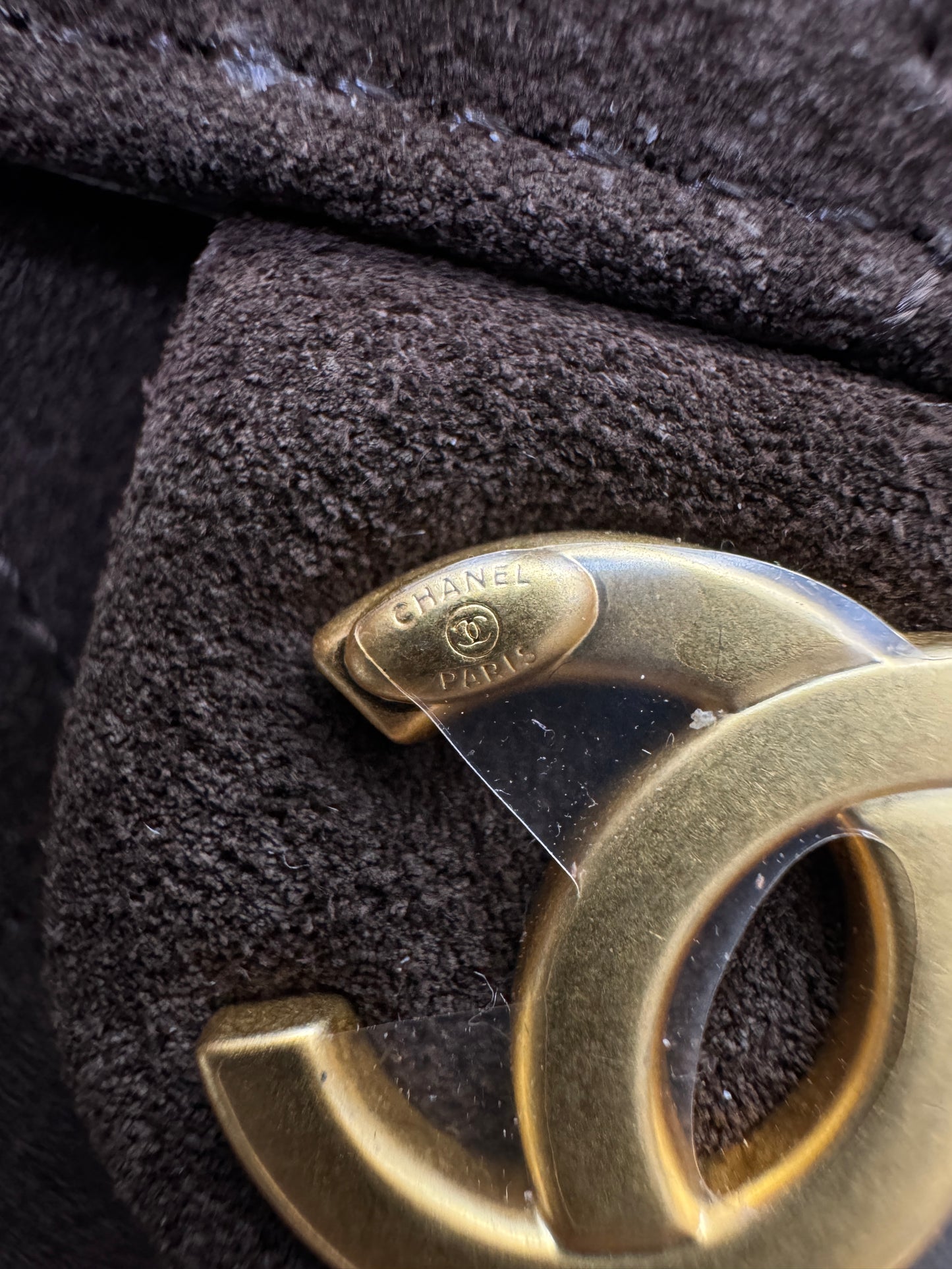 CHANEL 25Bag 麂皮深棕色 Small