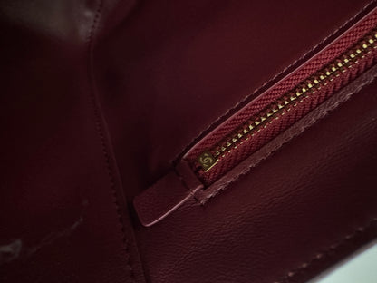 CHANEL 26S Maxi Flap Bag Small 酒紅色金扣 Burgundy GHW