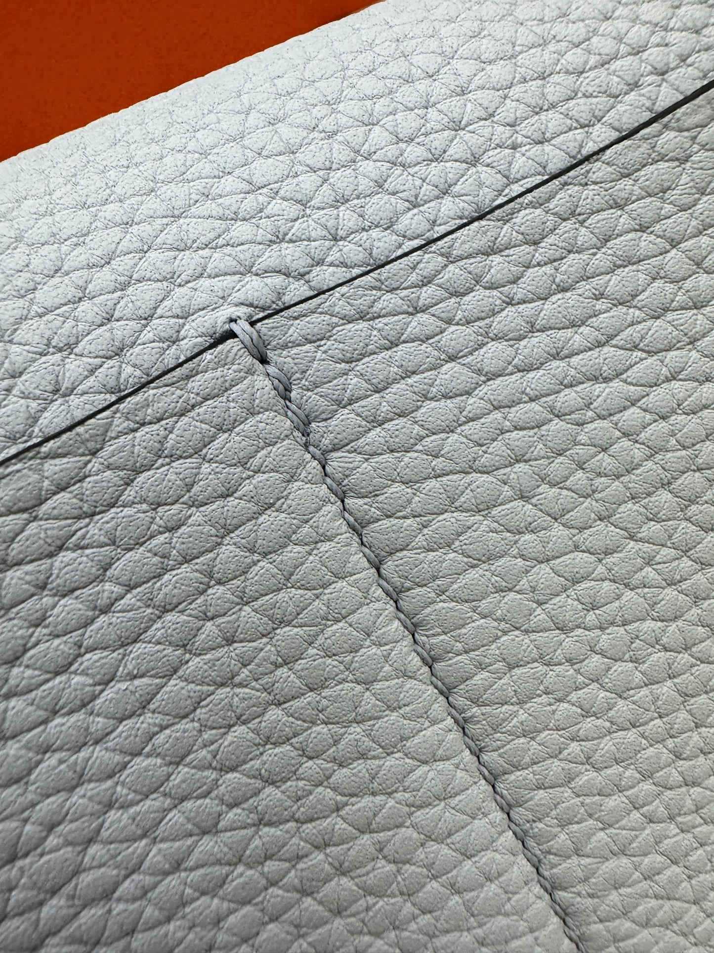 HERMES Halzan 25 聖杯藍銀扣 Bleu Pale