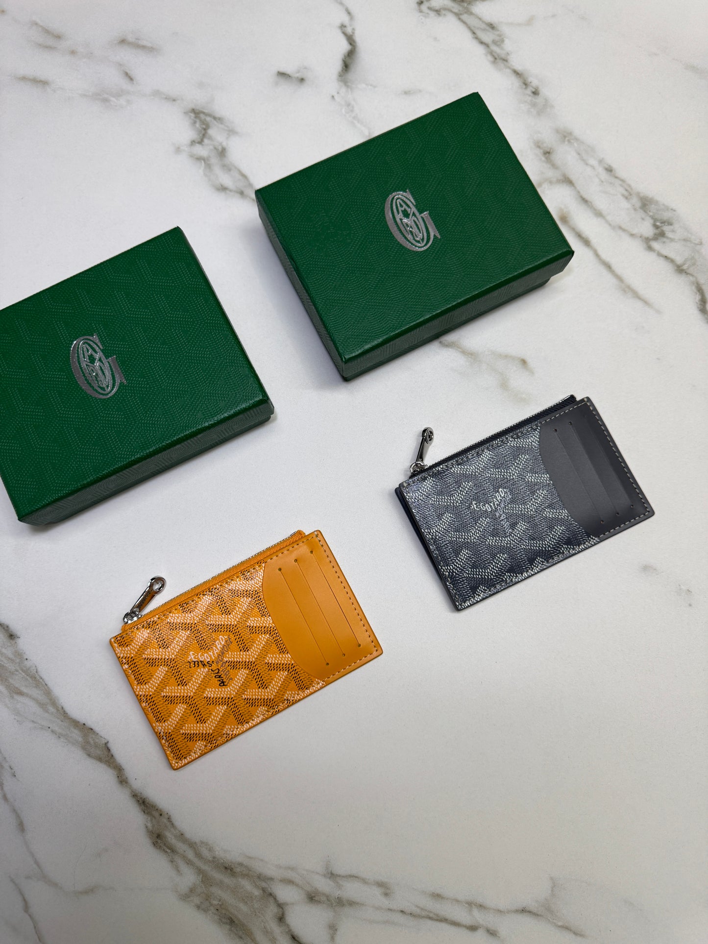 GOYARD Bourbon Zipped Cardholder 黃色