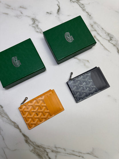 GOYARD Bourbon Zipped Cardholder 黃色